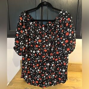 Michael by Michael Kors off the shoulder floral top
